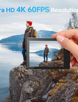 Speed 20 Action Camera 4K 60FPS Underwater Camera, Waterproof Camera Underwater 131FT, with Stabilization Wireless Remote, 5X Zoom, 170° Wide Angle